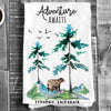 Cotton Tea Towel -"Adventure Awaits" Ferndale, California